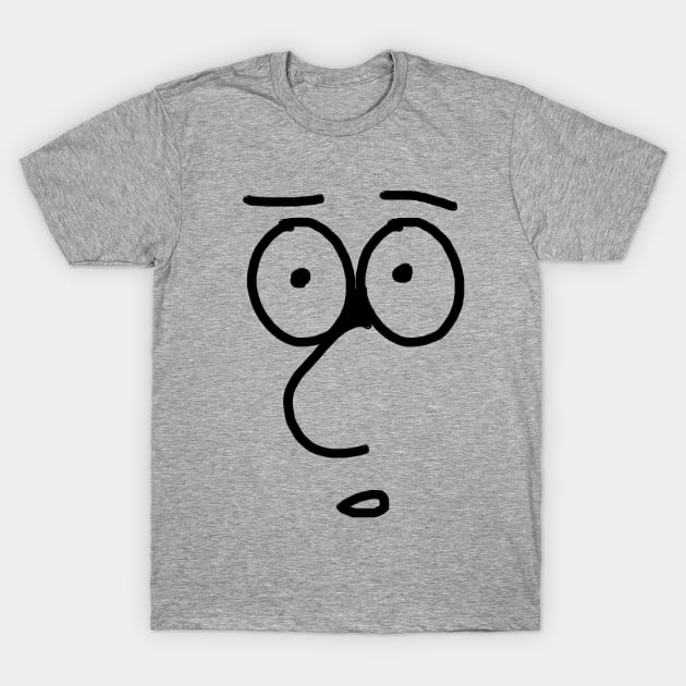 Cartoon face neutral T-Shirt by ageorge